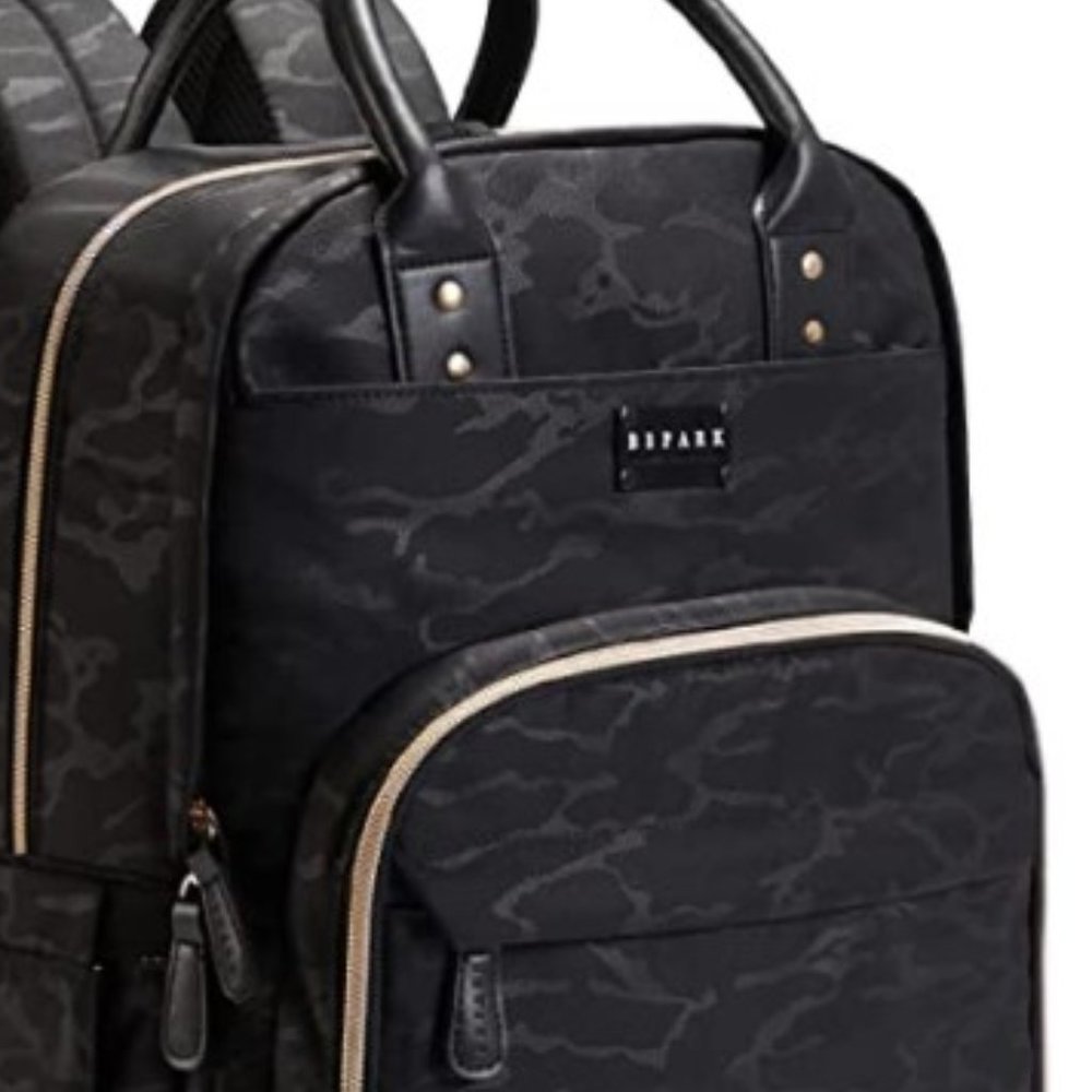 Multifunction Black Diaper Bag Backpack - image 2